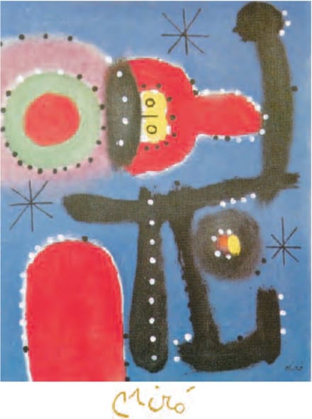 Joan Miro - Peinture - Kunstposter - 40x50 cm