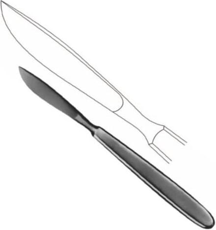 Belux Surgical Instruments / Langenbeck Resectie mes - 17.5cm