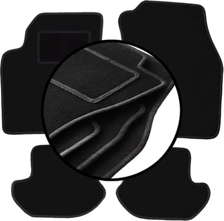 Complete set veloursmatten voor: Ford Ka MK1 hatchback (1998-2006)