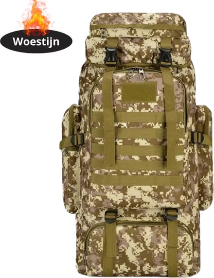 Nivard Rugzak - Dames - Heren - Meisje - Jongens - Backpack - Outdoor - Woestijn