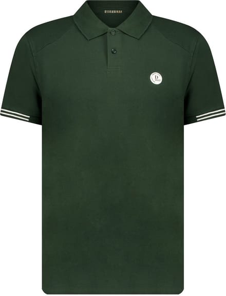 DEELUXE basic poloshirt met rubberen logo op de borst M