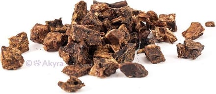 Akyra Runderlong hapjes - gedroogde runderlong trainers voor honden - 100 gram