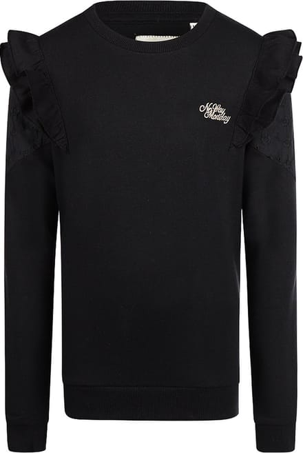 No Way Monday meisjes trui Black