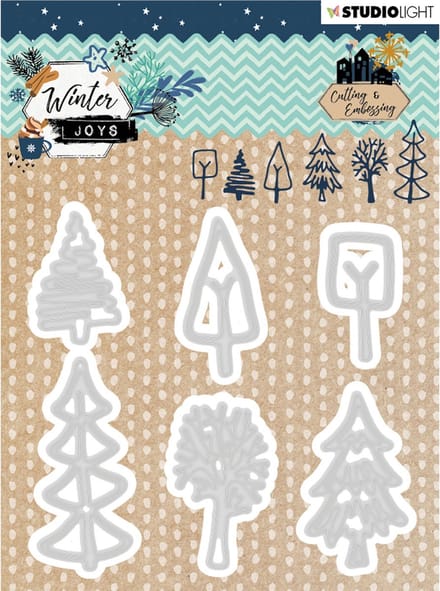 Studio Light Embossing Die - Winter Joys nr 227 - 98x95mm