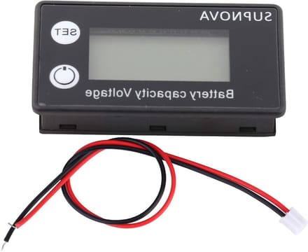 Batterij Capaciteit Tester - Digitale Voltmeter - Accu Status Monitoren - LCD Kleurendisplay - 10-100V - Blauw