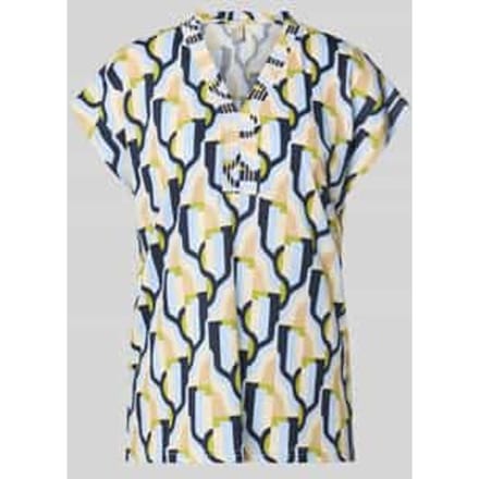 Blouseshirt van katoen- en viscosemix model 'FELICITY'