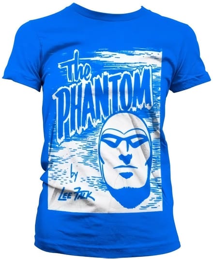 The Phantom Dames Tshirt -M- Sketch Blauw