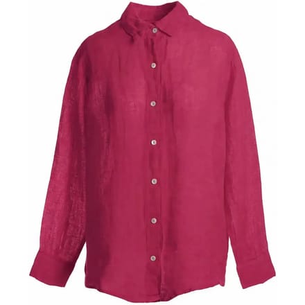 Dames lange mouw blouse in gaas Haris Cotton Essentials