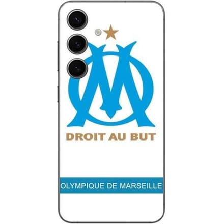 Coque - Olympique de Marseille - Samsung Galaxy S24 FE - Logo OM - Souple - Blanc wit