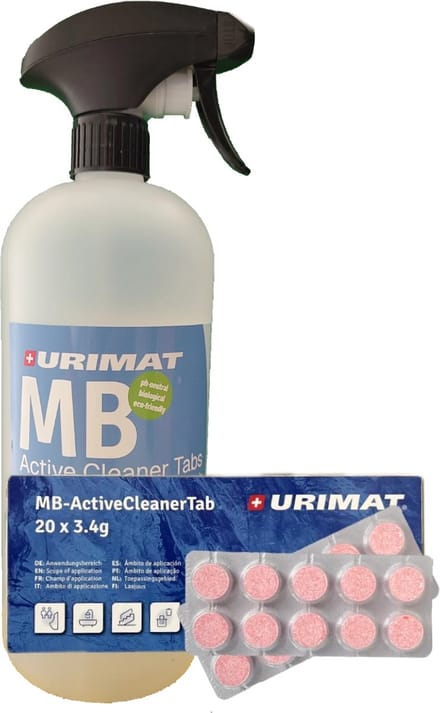 URIMAT - MB Active Cleaner inclusief Sprayflacon - 20 Oplostabletten voor 20 liter schoonmaakmiddel- Duurzaam - Minder plastic