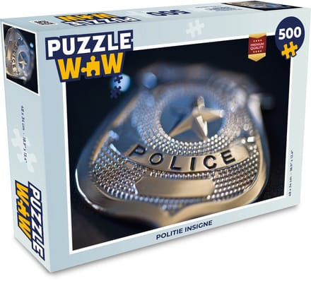 Puzzel Politie insigne - Legpuzzel - Puzzel 500 stukjes