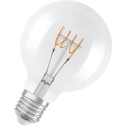 Osram E27 LED Globelamp | 4.8W 2700K 220V/240V 827 470Lm | 320° Ø95mm Dimbaar