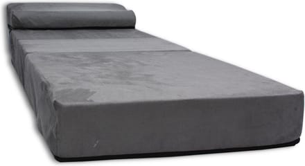 Opvouwbaar matras - 1 persoons - 70x200x15 cm - antraciet