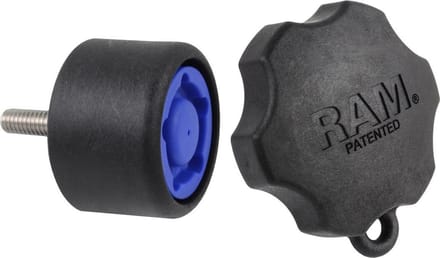 Pin-Lock™ Beveiligde draaiknop voor D-klemarmen