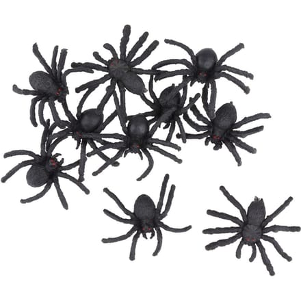 Creotime Decoratie Realistische Spinnen 10 Stuks