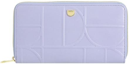 DuDu Up Portemonnee RFID-bescherming Leer 20 cm - Dames - Horizontaal - lilac-orange