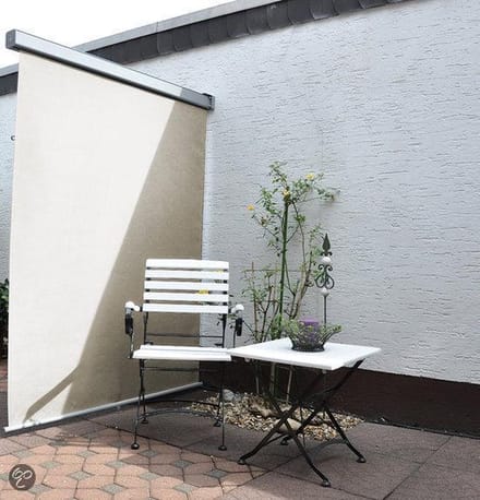 Leco Tuinscherm Leco Balkon oprolbaar windscherm - Naturel (lxh 200x120 cm)