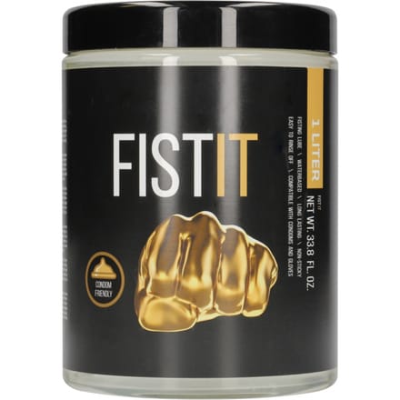 Fist It Jar Glijmiddel op Waterbasis in Handige Emmer - 1000ml