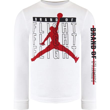 Nike Air Jordan Lange Mouw Crew Hals Wit Kinder Top DB7036 100