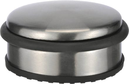 Deurstopper rond metaal 10 x 4 cm - Deurstop/deurvastzetter