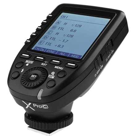 Godox Xpro-C E-TTL II Flash Trigger-zender 2.4G Draadloos X-systeem 32 kanalen 16 groepen gray