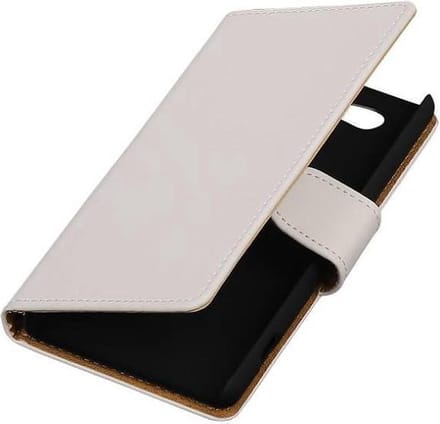 Bookstyle Wallet Case Hoesje Geschikt voor Sony Xperia Z4 Compact Wit