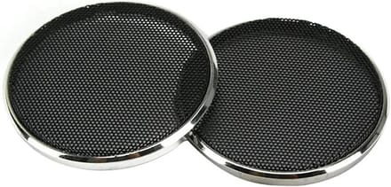 Luidspreker Grille - Speaker Cover - Autoluidspreker Bescherming - Universele Pasvorm - 2 Inch - Zilver Zwart