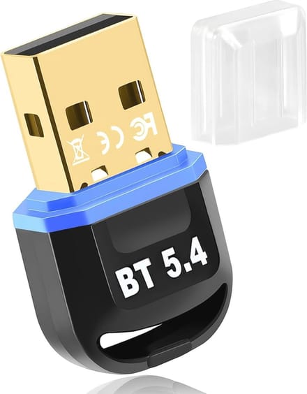 Bluetooth adapter 5.4 | USB dongle voor Windows 11/10/8.1 | Draadloze zenderontvanger voor laptop, desktop, headset, muis.