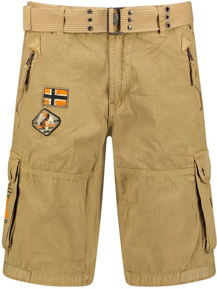 Geographical Norway Heren Korte Broek Met Riem Paintball - L