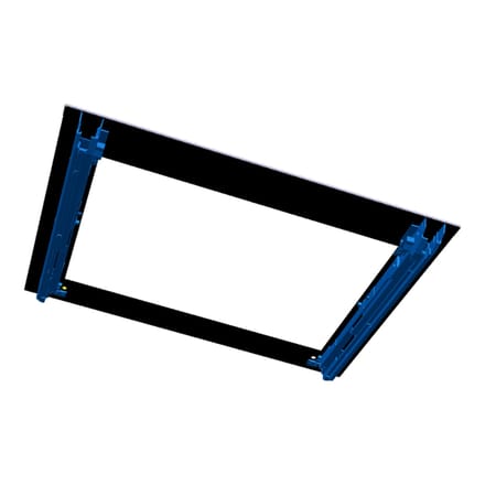 AEG voorste glas, inox, Electrolux, 594x465mm 140249203013