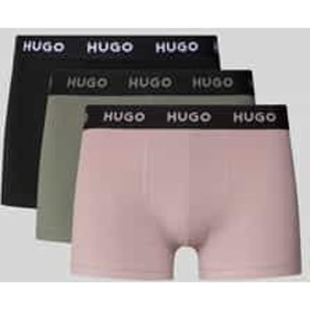 slim fit trunks van katoenmix in set van 3 model 'PACK'
