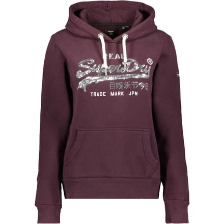 Superdry Dames Trui Vl Boho Sparkle Hood  - Maat S