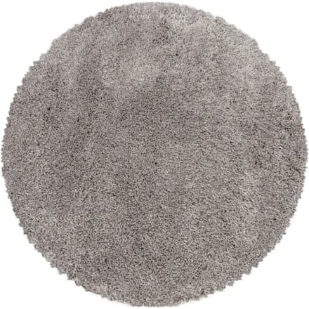 Pearl Soft Rond Shaggy Hoogpolig Vloerkleed Beige- 80 CM Ø
