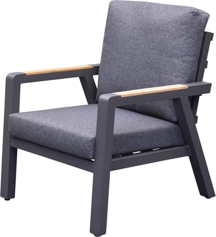 Costa Rica lounge tuinstoel aluminium antraciet