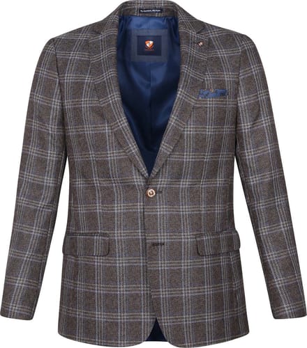 Suitable Colbert Bradeu Donkerbruin - Maat 25 - Heren blazer