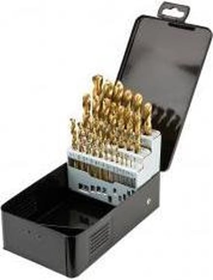 Graphite Serie - TiN HSS Metaalboren Set - 1.0-13.0 mm - 25 stuks
