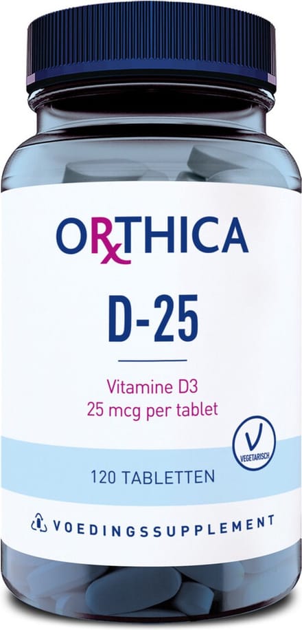 Orthica D-25 - vitamine D3 - 120 tabletten