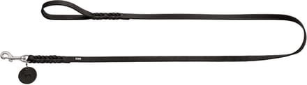 Hunter Hondenriem Solid Education Zwart - 150 x 1.1 cm