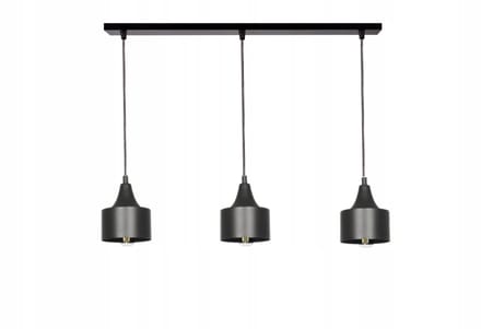 Moderne Hanglamp Tornado 50cm Zwart - 3xE27