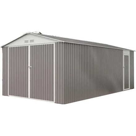 Habitat et jardin Garage metaal met openslaande deuren schuur "Nevada" - 18,56 m²