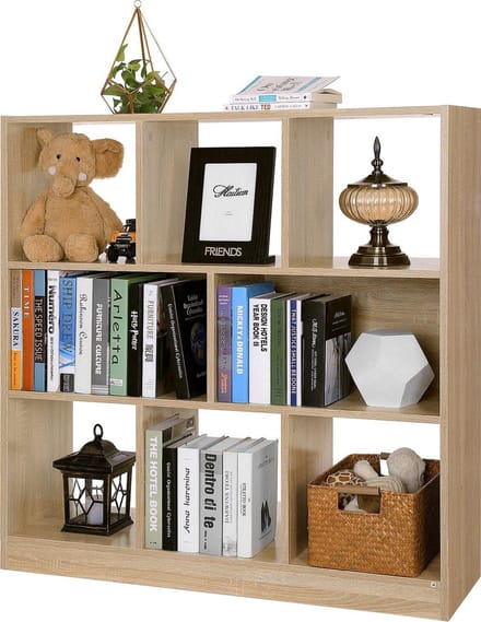 Nancy's Eiken Boekenkast - 97,5 x 100 x 30 cm