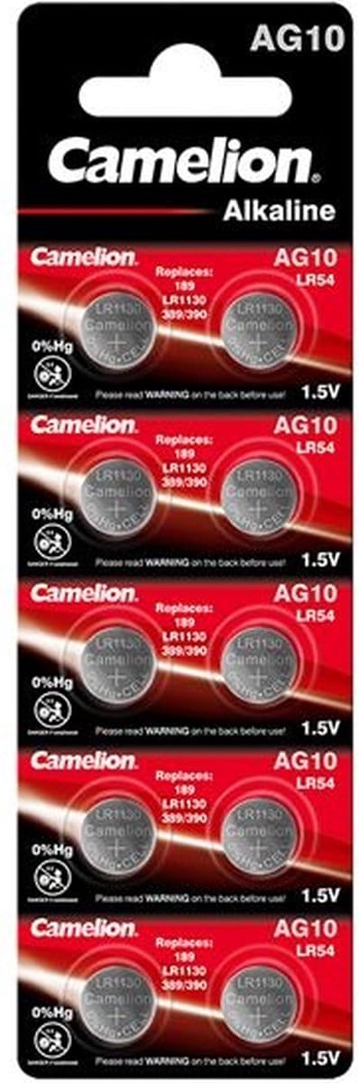 Camelion Alkaline 0% Mecury AG10 - 1,5V - blister 10