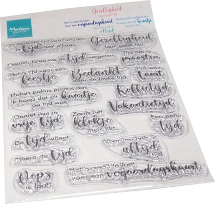 Marianne Design • Clear Stamps Gezelligheid kent geen tijd