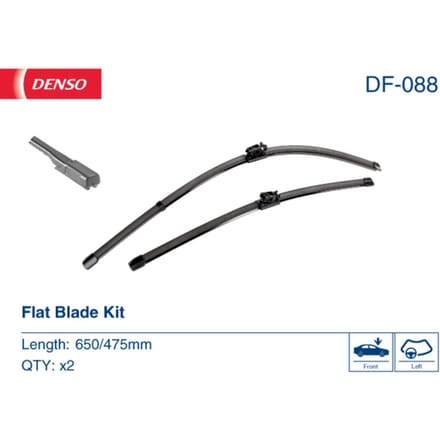 Wisserblad DENSO DF-088, 650/475mm, Voor, 2 Stuk