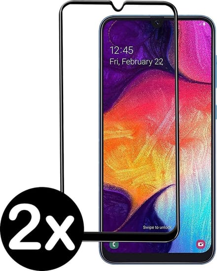 Screenprotector - 2 Stuks - Geschikt voor Samsung Galaxy A20e - Full Cover - Beschermglas - Gehard Glas - Tempered Glass - Screen Protector