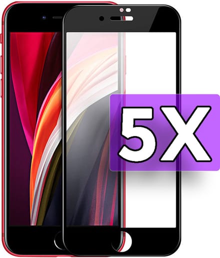 Hoco Glas Geschikt voor Apple iPhone SE (2022/2020) - Screenprotector Glas Gehard - Tempered Glass - Volledige Bescherming - 5 Stuks
