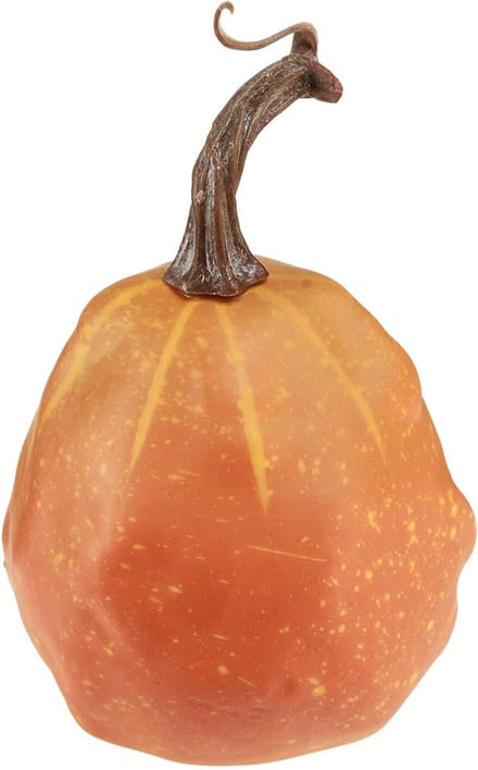 Decoratieve pompoen ter decoratie oranje geel Ø9cm 4 st, 4 Stück