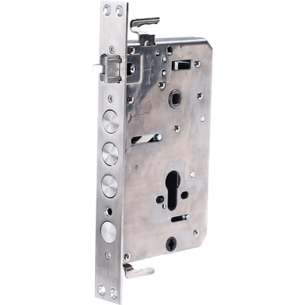 Deurvergrendelingscilinder Multifunctionele mechanische en vingerafdruk deur insteekslot gray