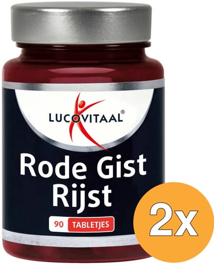 2x Lucovitaal Rode Gist Rijst (90 Tabletjes)