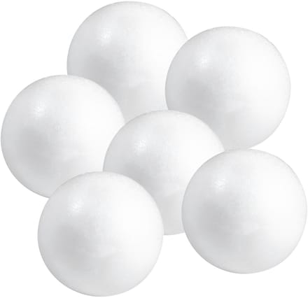Piepschuim bol/bal - 10x - wit - D15 cm - styropor - hobby figuren - DIY - knutselen - basis materiaal